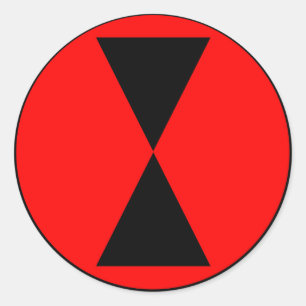 7. Infanteriedivision Runder Aufkleber