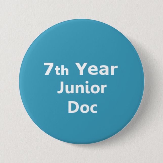 7. Jahr-Juniordoktor-Abzeichen Button (Vorderseite)