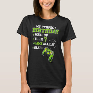 7 Jahre alt 7. Geburtstag Gamer für Jungs Perfekte T-Shirt