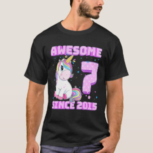 7 Jahre alt 7. Geburtstag Phantastisch seit 2015 U T-Shirt
