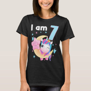 7 Jahre alt 7 Geburtstagskleidung Junge Mädchen Ei T-Shirt