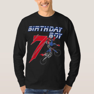 7 Jahre alt Dirt Bike Geburtstag Motocross 7. Gesc T-Shirt