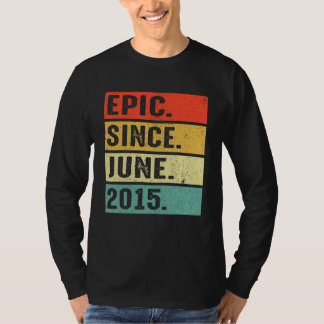 7 Jahre alt Epic Seit Juni 2015 7. Geburtstag T-Shirt