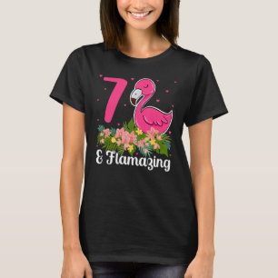 7 Jahre alt Funny Funny Flamingo Lover Pun 7. T-Shirt