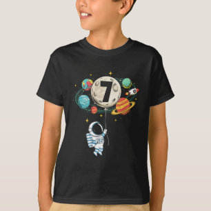 7 Jahre alt Geburtstag Junge Astronaut Space 7. Ge T-Shirt