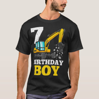 7 Jahre alt Geburtstag Junge Geschenkidee Party T-Shirt