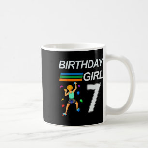 7 Jahre alte Geburtstags-Bouldering-Felsenklettern Kaffeetasse