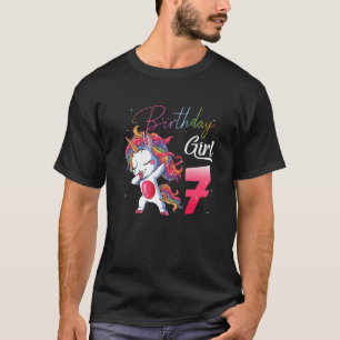 7 Jahre Alte Geschenke 7. Geburtstag Girl Teens Da T-Shirt