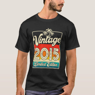 7 Jahre Alte Geschenke Vintag 2015 Limited Edition T-Shirt
