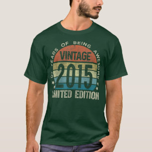 7 Jahre Alte Geschenke Vintag 2015 Limited Edition T-Shirt