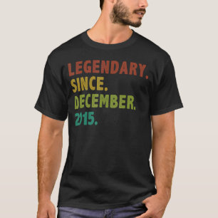 7 Jahre alte Legende Seit Dezember 2015 7. Geburts T-Shirt