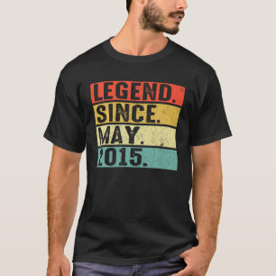 7 Jahre alte Legende seit Mai 2015 7. Geburtstag G T-Shirt