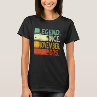 7 Jahre alte Legende Seit November 2015 7. Geburts T-Shirt