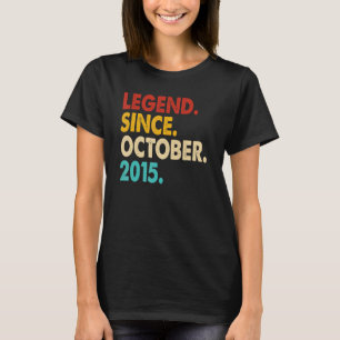 7 Jahre alte Legende seit Oktober 2015 7. Geburtst T-Shirt