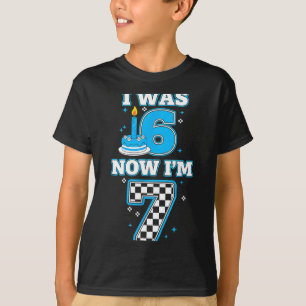 7 Jahre alter Geburtstag i 6 jetzt bin ich 7 6 7 G T-Shirt