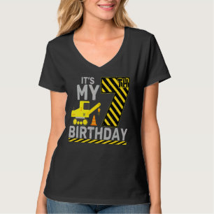 7 Jahre alter Junge Es ist mein 7. Geburtstagsbau T-Shirt
