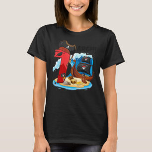 7 Jahre alter Piratenschiff Piraten Schiff Arr 7th T-Shirt