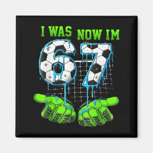 7 Jahre altes Geburtstags-Shirt War 6 jetzt bin ic Magnet