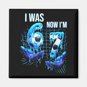 7 Jahre altes Geburtstags-Shirt War 6 jetzt bin ic Magnet