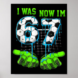 7 Jahre altes Geburtstags-Shirt War 6 Jetzt bin ic Poster