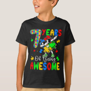 7 Jahre Au-ca 7 Jahre alt Autismus Awaren T-Shirt