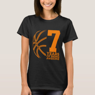 7 Jahre Awesome Sketll 7. Geburtstag T-Shirt