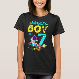 7 Jahre Junge Astronautin 7. Geburtstag K T-Shirt