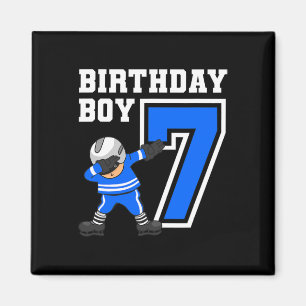 7 Jahre Junge Eishockey Spieler 7. Geburtstag Kind Magnet