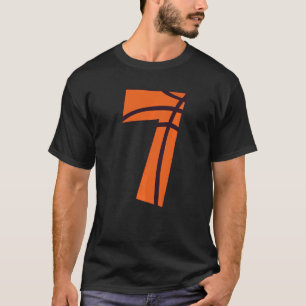 7 Jahre Old Boy Girl Basketball 7. Geburtstagskind T-Shirt