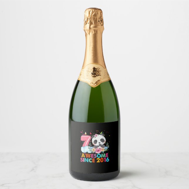 7 Jahre Phantastisch seit 2016 Panda 7. Geburtstag (Vorderseite)
