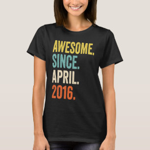 7 Jahre Phantastisch seit April 2016 7. Geburtstag T-Shirt