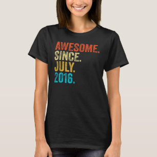 7 Jahre Phantastisch seit Juli 2016 7. Geburtstag T-Shirt