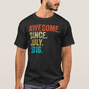 7 Jahre Phantastisch seit Juli 2016 7. Geburtstag T-Shirt