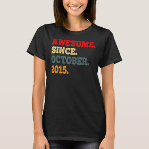 7 Jahre Phantastisch seit Oktober 2015 7. Geburtst T-Shirt