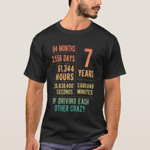 7 Jahre verheiratet Lustiger 7. Hochzeitstag 1 T-Shirt