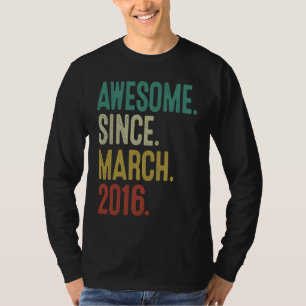 7 Jahre Vintager März 2016 7. Geburtstag T-Shirt