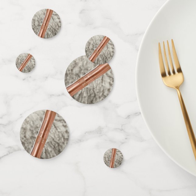 7. Jahrestag, Wolle und Kupferherz Konfetti (Gruppe)