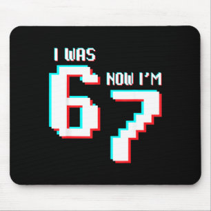7-jähriger Geburtstag Kinder war 6 jetzt bin ich 7 Mousepad