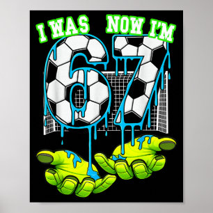 7-Jähriger Geburtstag sechs jetzt bin ich sieben 6 Poster