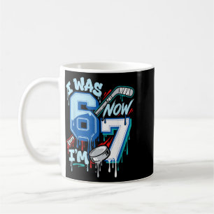 7-jähriger Hockey-7. Geburtstag Junge war 6 7 Drip Kaffeetasse