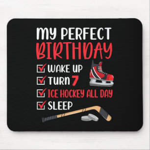 7-jähriges Eishockey Geburtstagsparty 7. Boy Bday Mousepad