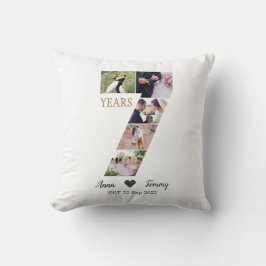 7-jähriges Hochzeitstag Kissen