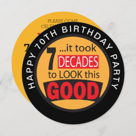 7 Jahrzehnte dauerte, um dieses Gute zu sehen - 70 Einladung