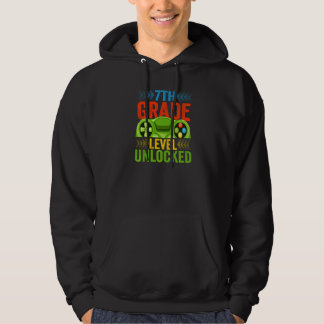 7. Klasse Level freigeschalteter Gamer erster Schu Hoodie