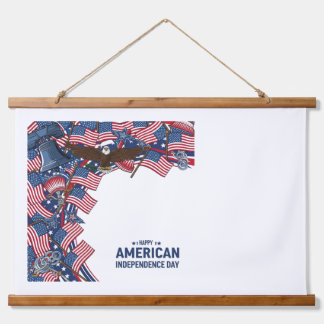   7. "Land That I Love – Wood-Hung Patriotic Wall  Wandteppich Mit Holzrahmen