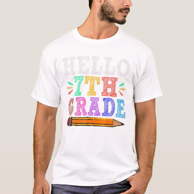 7. lustiger Lehrer der dritten Klasse T-Shirt (Vorderseite)