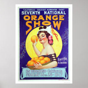 7. Nationale orange Show 1917 Poster