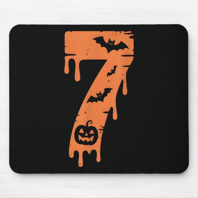 7 Number Meme 67 Six Seven Halloween  Mousepad (Vorne)
