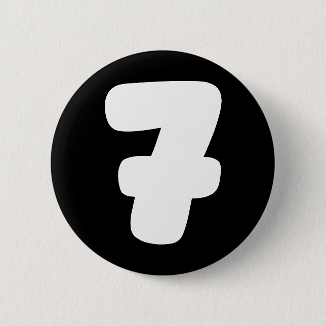 7 Nummer Sechs Sieben 67 Gen Alpha Slang T Lustige Button (Vorderseite)