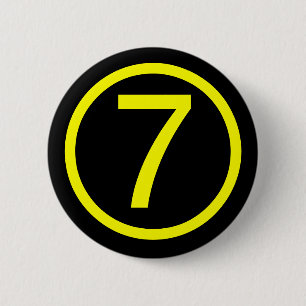 7 - Nummer sieben Button